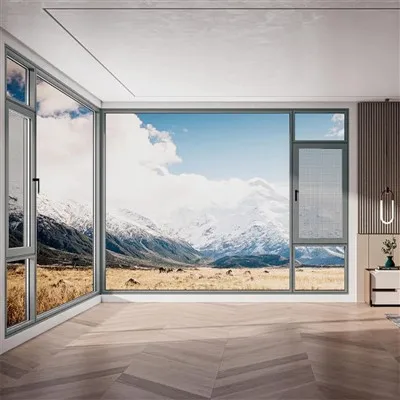 Janela mosquiteira de alumínio durável para residências